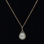 Pear-Shaped Diamond Necklace