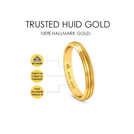 Round Lab Diamond Necklace with Drop Pendant | Hallmarked Gold 14K/18K - Image 4