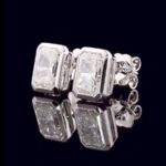 Emerald-Cut Diamond Studs