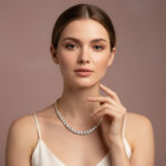 Elegant Tennis Diamond Necklace - Image 2