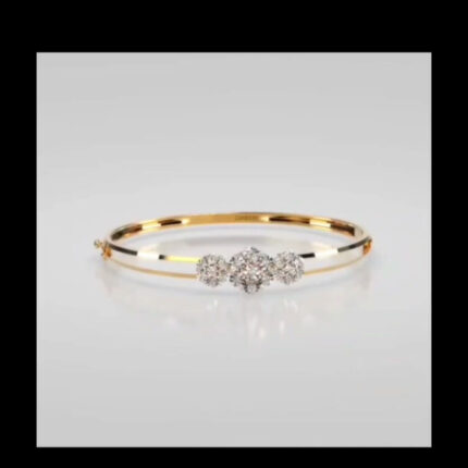 Diamond Accent Slim Gold Bracelet