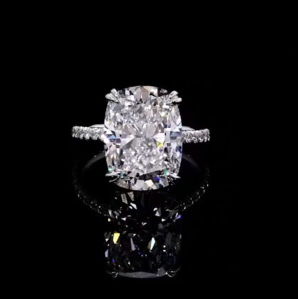 Cushion Cut Solitaire Diamond Ring