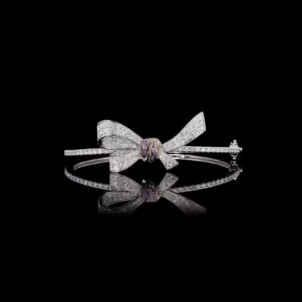 Delicate Diamond Bow Bracelet