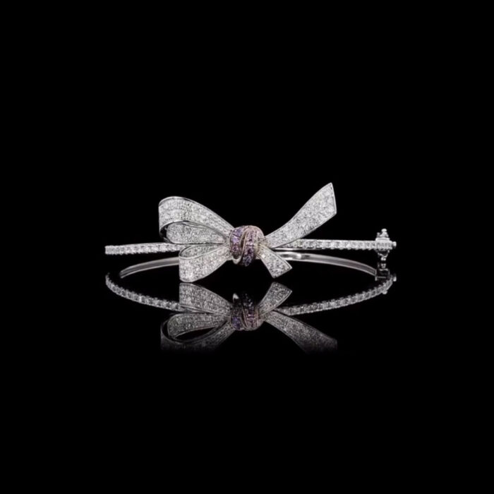 Delicate Diamond Bow Bracelet