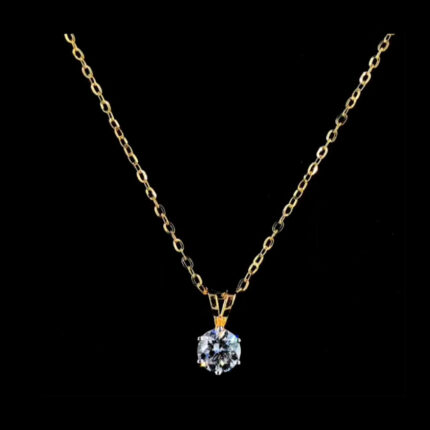 Round Cut Solitaire Pendant