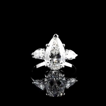 Three-Stone Pear Statement Ring