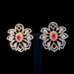 Ornate Floral Stud Earrings