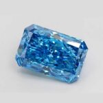 8 Carat Radiant cut Blue Diamond