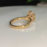 Luxury Floral Inspired Round Diamond Ring - Image 3