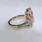 Aurora Swan: Exquisite Pink Diamond Ring with Artistic Design - Image 4