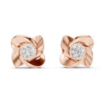 Royal Petal Aura Diamond Studs - Image 3