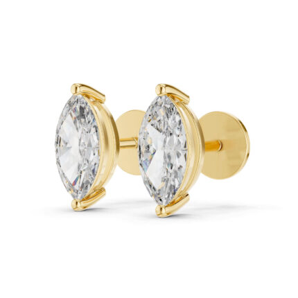 Elegant Marquise Cut Diamond Earrings – Classic Luxury Style