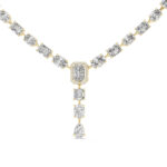 Royal Cascade Mixed-Cut Diamond Drop Necklace