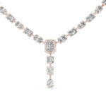 Royal Cascade Mixed-Cut Diamond Drop Necklace - Image 3