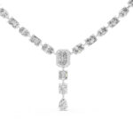 Royal Cascade Mixed-Cut Diamond Drop Necklace - Image 2