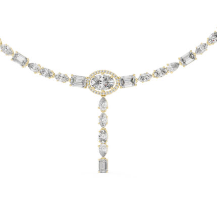 Heirloom Elegance Multi-Shape Diamond Statement Necklace