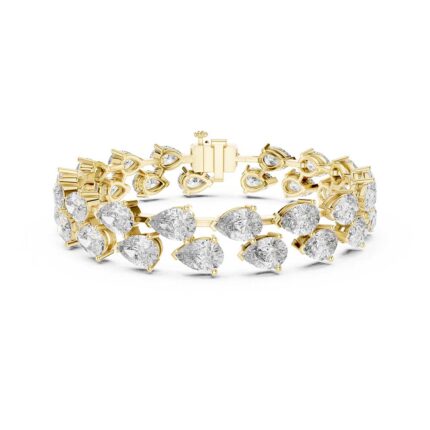 Pear Symphony Diamond Bracelet