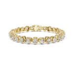 Cushion Diamond Link Bracelet – 6.5 Inch Fit