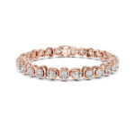 Cushion Diamond Link Bracelet – 6.5 Inch Fit - Image 3