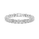 Cushion Diamond Link Bracelet – 6.5 Inch Fit - Image 2