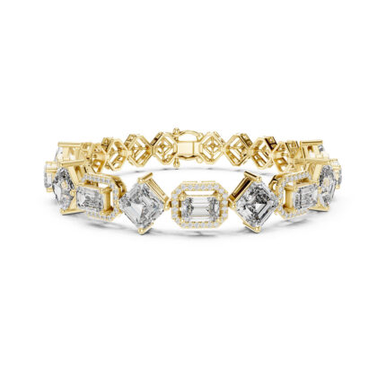 6.5" Fancy Mixed-Cut Diamond Eternity Bracelet
