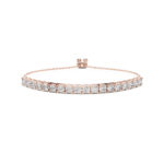Round Brilliant Diamond Collet Bracelet - Image 3