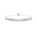 Round Brilliant Diamond Collet Bracelet - Image 2