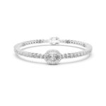 Round Mirror-Prong Diamond Bracelet – 7 Inch - Image 2