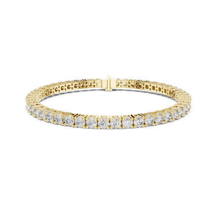 High-Sparkle Round Diamond Bracelet – 7 Inch Fit