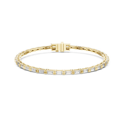8″ Baguette Diamond Line Bracelet for Women