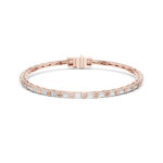 8″ Baguette Diamond Line Bracelet for Women - Image 3
