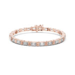 Signature Emerald Cut Diamond Bracelet – 8″ Fit - Image 3