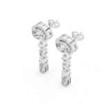 Bold Multi-Shape Diamond Gold Earrings - Image 2