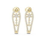 Round Brilliant Diamond Pavé Drop Earrings