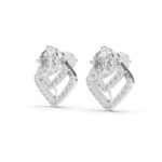 Geometric Drop Diamond Earrings – Premium Crafted Style - Image 2