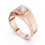 Men’s Centre Diamond Ring – 0.85 Carat | 18K / 14K Gold | IGI - Image 2