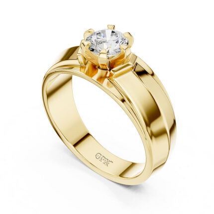 Men’s 0.85 CT Centre Diamond Ring |14K or 18K | Certified