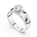 Men’s 0.85 CT Centre Diamond Ring |14K or 18K | Certified - Image 3
