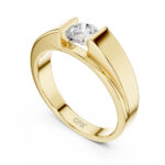 Men’s Channel Diamond Gold Ring – 0.85 Carat | IGI Certified