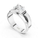 Men’s 0.75 Ct Diamond Ring in 18K or 14K Gold | Solitaire | IGI - Image 3