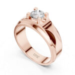 Men’s 0.75 Ct Diamond Ring in 18K or 14K Gold | Solitaire | IGI - Image 2