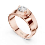 0.75 Ct Center Diamond Ring for Men | 18K / 14K Gold | IGI - Image 2