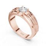 0.75 Ct Diamond Men Ring | Hallmarked 14K/18K Gold - Image 2