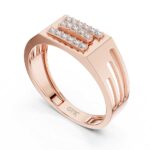 Elite Triple-Row Diamond Men’s Ring - Image 3