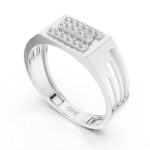 Elite Triple-Row Diamond Men’s Ring - Image 2