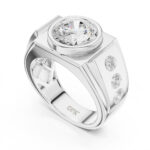 3 Carat Centre Solitaire Men Ring in 18K or 14K Gold | IGI Certified - Image 3