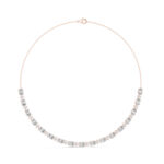 Graduated Diamond Necklace in 14K/18K Gold | Certified - Image 2