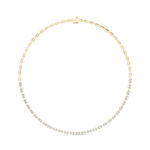 Half Diamond Necklace For Women | 14K/18K Gold | Certified