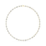 Bezel Mixed Cut Diamond Necklace | 14K/18K Gold | Certified