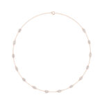 Emerald & Marquise Cut Diamond Necklace | 14K/18K Gold - Image 2